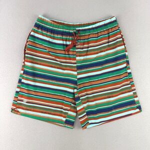 Fabletics The One Short Mens Medium Multi Striped Athletic Gym Workout 7" Inseam